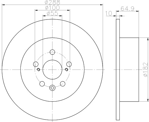 NF PARTS Тормозной диск NF1111691